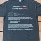 Only a three day notice tee